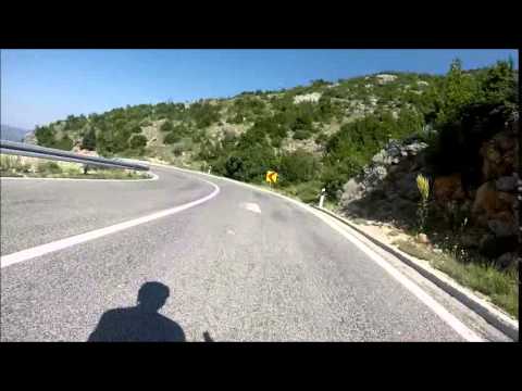 Velebit (Croatia) descent by Road Bike