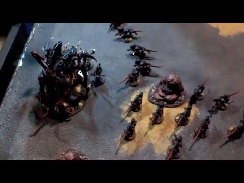 Warhammer 40k Battle Report 14 Tyrannids vs Dark Eldar 1500pts