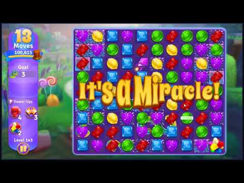 Willy Wonkas Sweet Adventure Level 143 - NO BOOSTERS 🍫 | SKILLGAMING ✔️