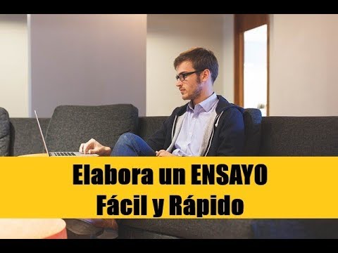 Part of a video titled CÓMO HACER UN ENSAYO. TE MUESTRO UN EJEMPLO PARA ...