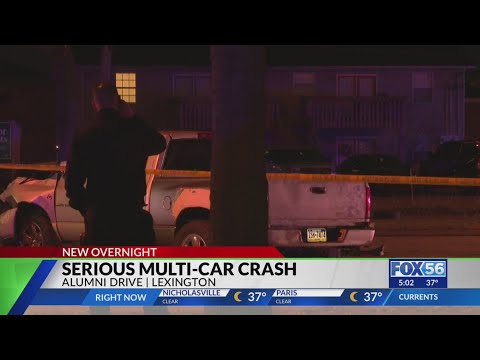 7 injured in multi-car crash on Alumni Drive in Lexington
