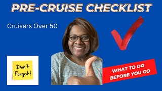 Pre Cruise Checklist