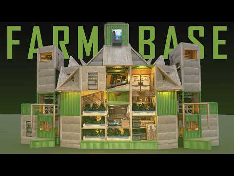 I Designed the ULTIMATE Defendable 3X3 Farm Base | Cloth Berries & Tea | RUST 2025