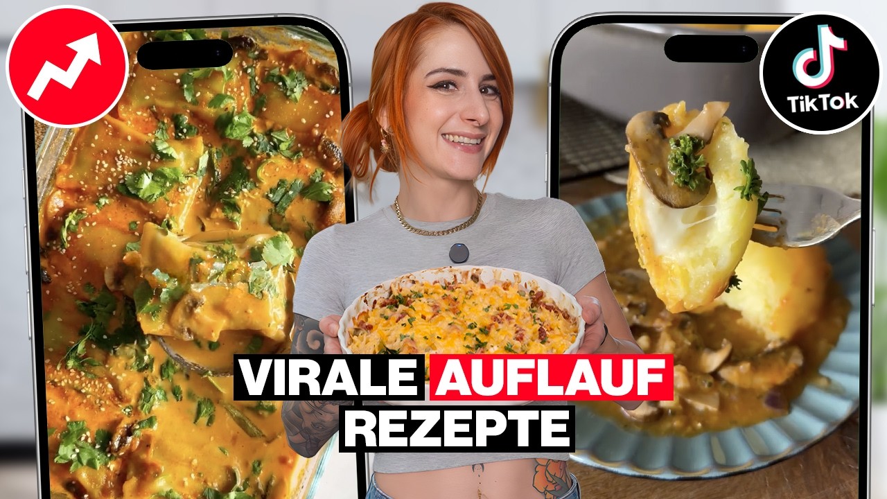 Ich teste virale AUFLAUF Rezepte von TikTok & Instagram