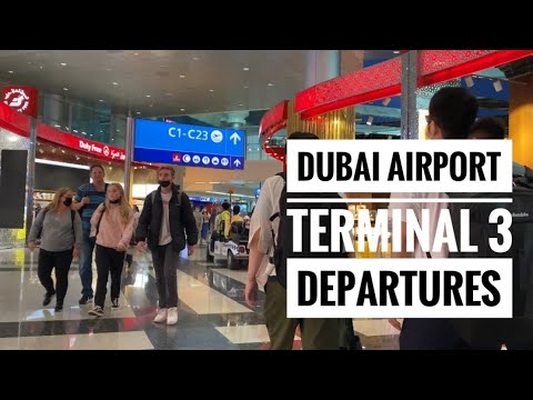 Dubai Terminal 3 Departures |Full Travel VLOG |Dubai Airport 4K Video |Dubai Duty Free walking tour