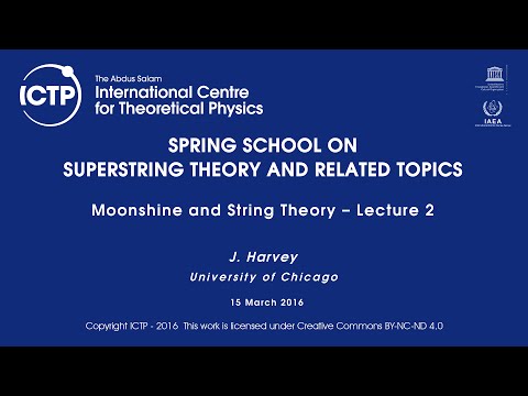 J. Harvey: Moonshine and String Theory - Lecture 2