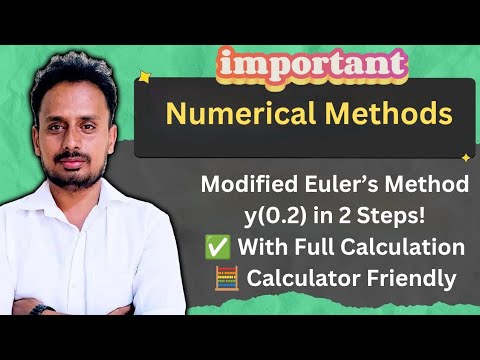 Modified Euler’s Method | Solve dy/dx = 1 + (y/x) | Find y(1.4) Step-by-Step