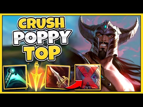 #1 TRYNDAMERE WORLD HOW TO EASILY DOMINATE POPPY TOP - League of Legends
