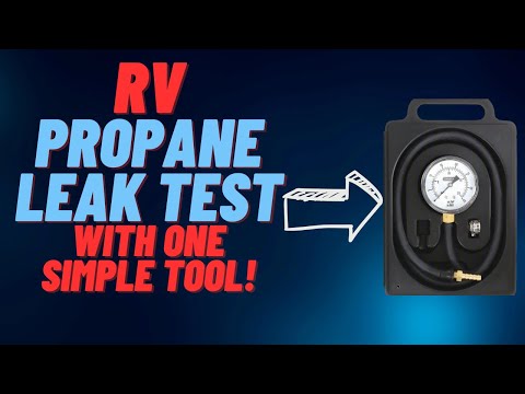 RV propane leak test! Step by step