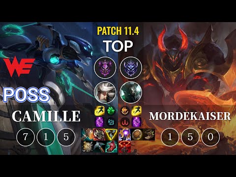 WE Poss Camille vs Mordekaiser Top - KR Patch 11.4