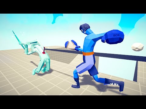 BOXER and ELF SNOWBALL + RURAL HARPOON vs EVERY UNIT | TABS - Totally Accurate Battle Simulator