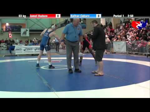 Jamel Hudson vs. Nathan Coburn at 2013 ASICS University Nationals - FS