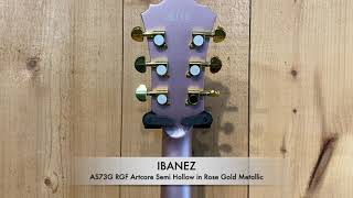 Video thumbnail for Ibanez AS73G RGF Artcore Semi-Hollowbody Electric Guitar - Rose Gold Metallic Flat by Big Music Australia