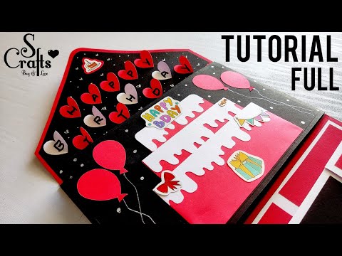 Happy birthday card 🎂 handmade full video tutorial | easy handmade greeting card ideas | S Crafts