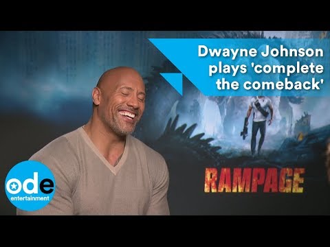 Rampage: Dwayne Johnson plays 'complete the comeback'