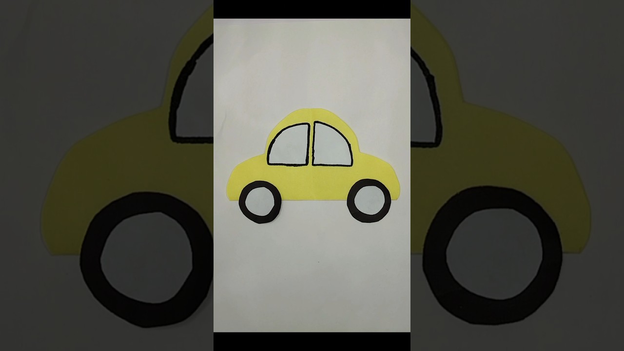 How to make easy paper Car for Kids | Nursery Car Craft #viralshort #craft #car