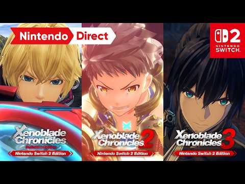 Trois jeux Xenoblade Chronicles arrivent sur Nintendo Switch 2 !