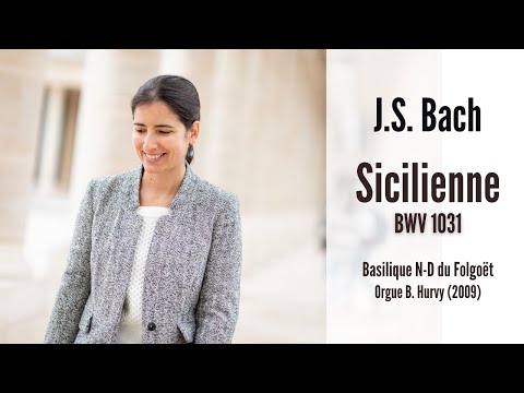 J.S. BACH - Siciliano, Flute Sonata in e flat major BWV 1031 (Anne-Isabelle de Parcevaux, organ)
