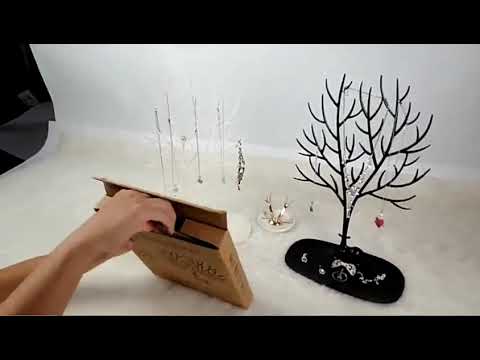 Plastic tree key wall holder (black), packaging type: box