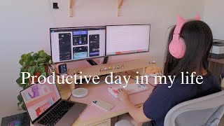 Productive days in my life | UI design, desk upgrade, & more