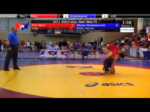 University Freestyle 70kg - Eric Hess vs. Shane Strumwasser