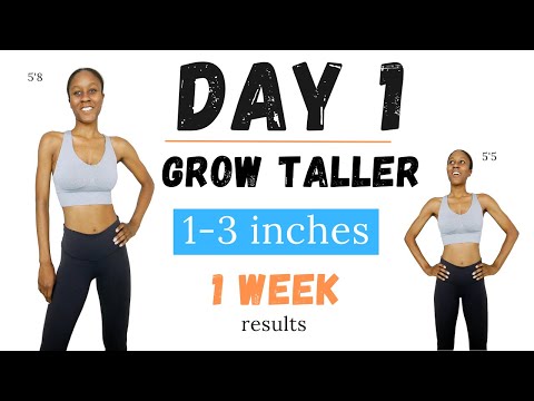 Grow Taller 1-3 inches Faster in 7 days I Height Boosting Exercises (Day 1)