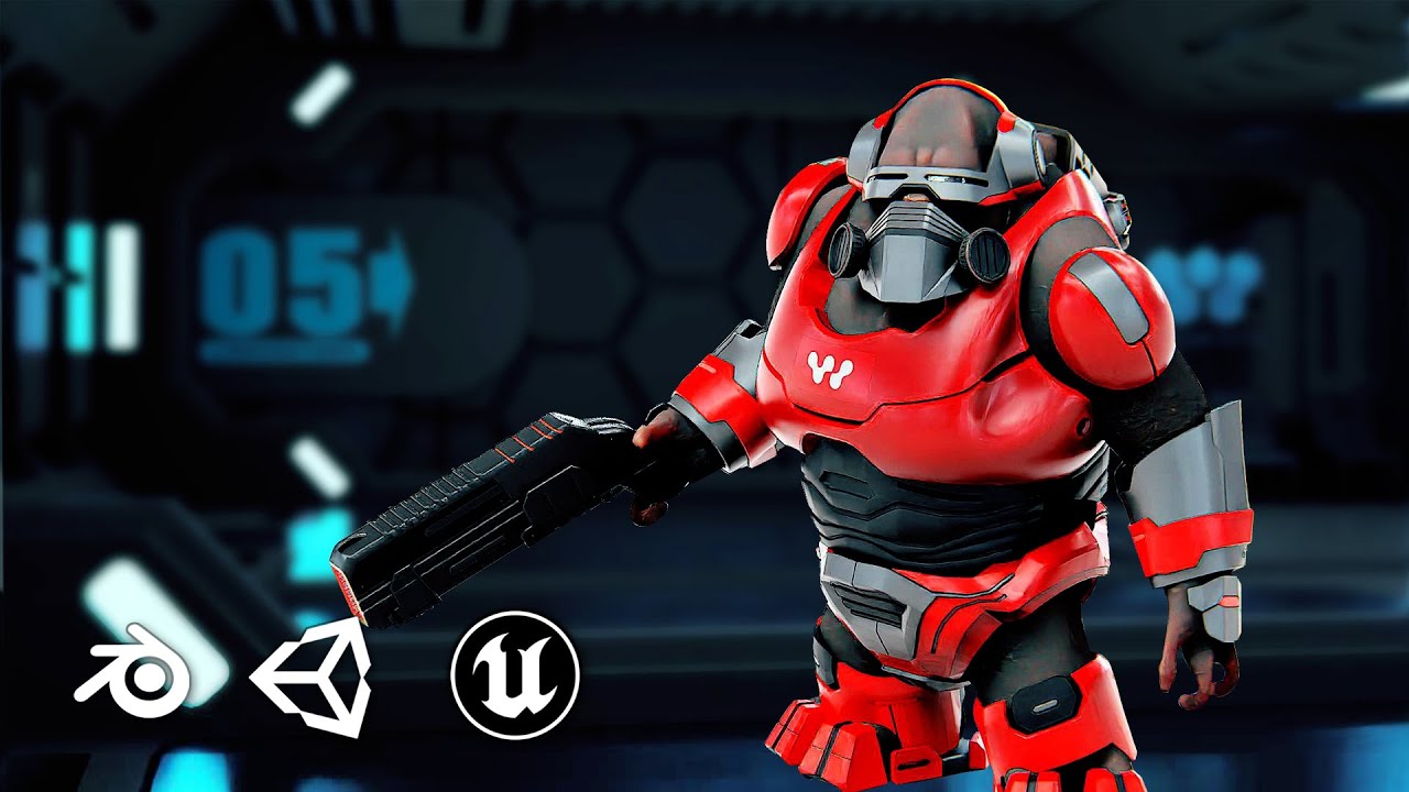 Alien Trooper X-5 Auto-Rig Pro Rigged For Mixamo Unreal Engine Unity 3D Model