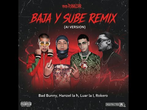 BAJA Y SUBE REMIX – Bad Bunny❌Hanzel La H❌Luar La L❌Rokero(AI Ver)#badbunny#hanzellah#luarlal#rokero