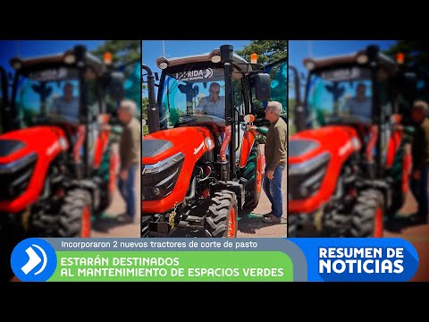 LAPRIDA I Buenos Aires I INCORPORARON 2 NUEVOS TRACTORES DE CORTE DE PASTO