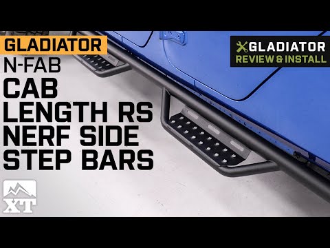 Jeep Gladiator JT N-Fab Cab Length RS Nerf Side Step Bars; Textured Black Review & Install