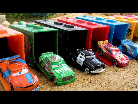 Police car rescue truck collection toy car story - Bibo toys