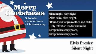 Elvis Presley - Silent Night - Lyrics (Paroles)