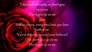 Dont Give up on me lyrics Veronica Ballestrini