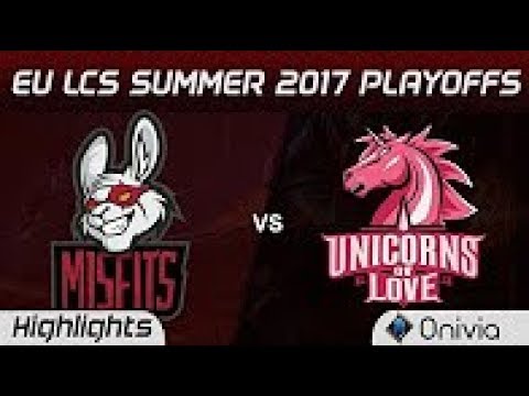 MSF vs UOL Highlights Game 3 EU LCS SUMMER 2017 PLAYOFFS Ninjas in Misfits vs Unicorns of Love