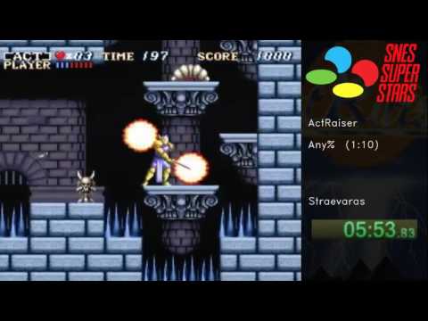 SNES Super Stars [064] ActRaiser (Any%) by Straevaras