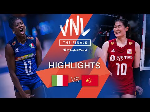 ???????? ITA vs. ???????? CHN - Highlights Quarter Finals | Women&#39;s VNL 2022
