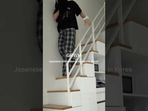 GRWM 🇰🇷🏠💭 \Japanese international student in Korea &Prime;#grwm #asmr #japanese #korea