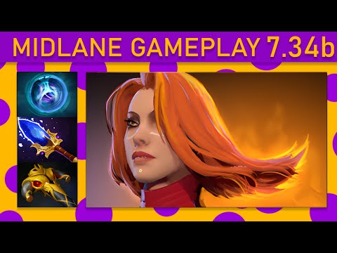 ✨83% Kill participation! Lina Mid Gameplay - Dota 2 Top MMR