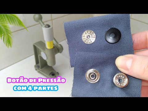 Part of a video titled How to Install a 4-Part Snap Button - YouTube