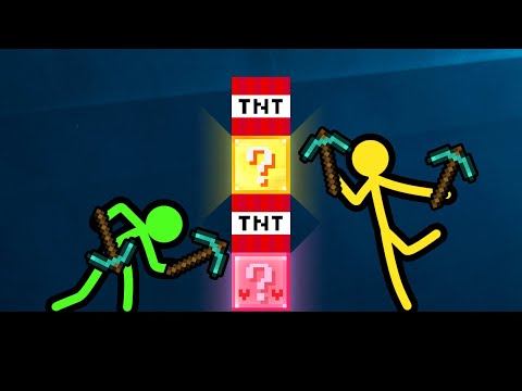 Stickman VS Minecraft: Lucky Block Surprise - AVM Shorts Animation