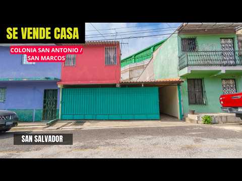 SE VENDE CASA EN SAN MARCOS CERCA DE AUTOPISTA SUR QUE CONDUCE A AEROPUERTO MONSEÑOR ROMERO