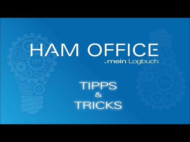 Youtube-Startbild zu HAM OFFICE Tipps: Eingabehilfen in HAM OFFICE .mein Logbuch