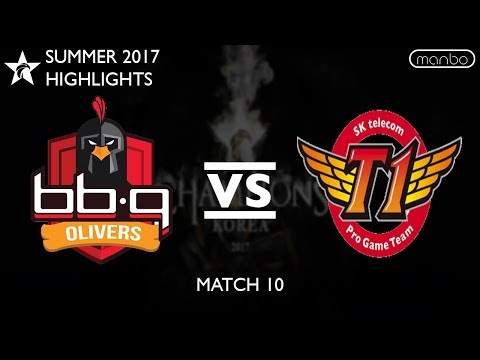 BBQ vs SKT All Game Highlights LCK Summer 2017 bbq OLIVERS vs SK Telecom T1 LoL eSports