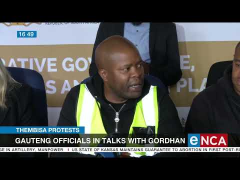 Thembisa protests Gauteng officials in talks with Gordhan