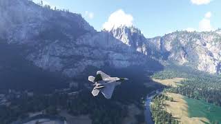 🏞️💨F-22 Casually Matches B-1 Bomber’s 1,000 MPH Yosemite Run… at HALF THROTTLE 😎🔥