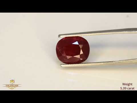 African Ruby 5.41ct. (Luxury) video