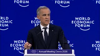 Министър-председателят на Канада Марк Карни говори пред Световния Икономически Форум в Давос