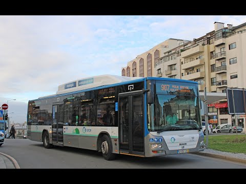 3244 STCP - MAN Lion's City NL313 CNG Caetano CityGold MAN 2K - Linha / Line 907 (parte / part 1)