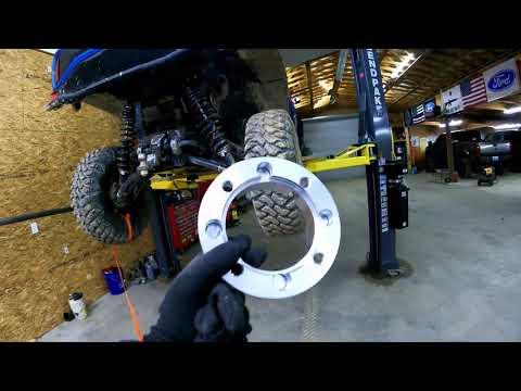 wheel spacers on rear of 2021 canam commander