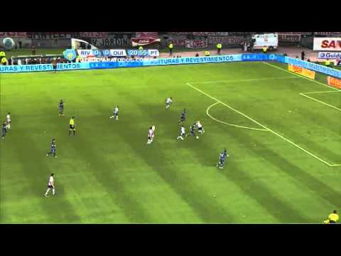 Atajada de Barovero. River 0 - Quilmes 0. Fecha 11. Torneo Final 2013. Fútbol Para Todos